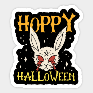 Hoppy Halloween Dead Bunny Halloween Sticker